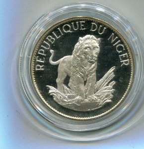 Нигер.10 фр.1968