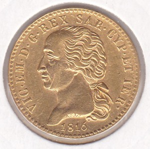 Сардиния 20 лир 1816 г.