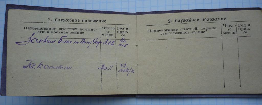 Удостоверение личн.оф. 171 гв. стр. полка