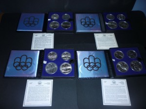 Набор Олимпиада-76 в Монреале (Канада) серебро 28 монет.