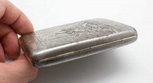 Портсигар СОЦРЕАЛИЗМ, АГИТАЦИЯ, Мастерские МОАХ отличный!