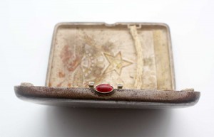 Портсигар СОЦРЕАЛИЗМ, АГИТАЦИЯ, Мастерские МОАХ отличный!