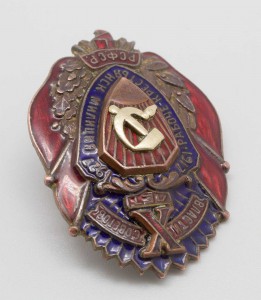 Х лет РКМ РСФСР - бронзовый.