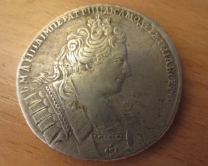Монета рубль1732 г.