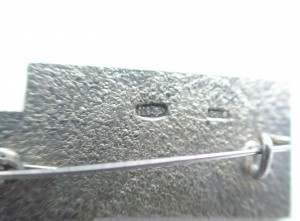 "Ленин с нами". Серебро: клейма ".875" и "9 ЛЮ". Сохран!