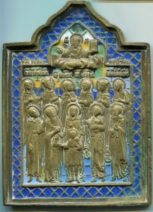 Кирик и Иулитта с избранными святыми. 6 эмалей.