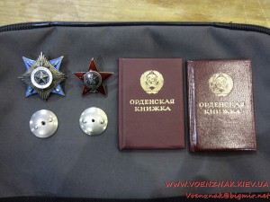 Афганский набор, на документах, орден За Службу Родине в ВС