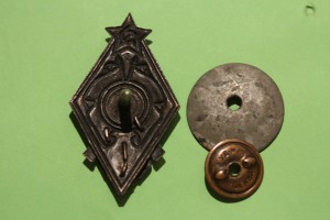 Знак РККА "За отличную стрельбу" из винтовки - 3-е место.