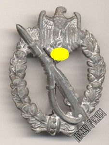 Пехотные штурмовые знаки в серебре