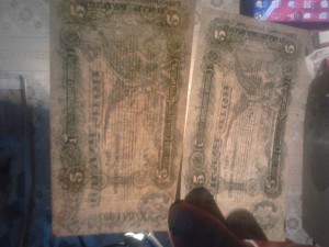 Две по 5 рублей,Одесса.AUNC