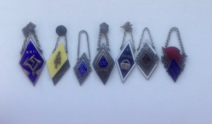 Прибалтийские ромбы-жетоны. Семь штук лотом.