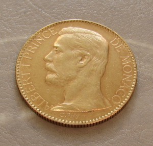 Au, Монако, 100 франков, 1895г.