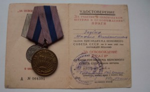 ВОЕННО-ТРУДОВОЙ КОМПЛЕКТ на ЗДОБИНА М.К