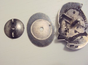 Почётному железнодорожнику №5720, основа клеймёная.