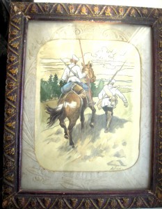 Акварель "Казаки"