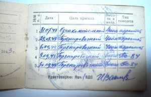 Свидетельство парашютиста вдв Красной армии.