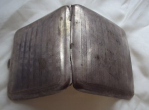 Портсигар японский, позолота, 94 грамма.