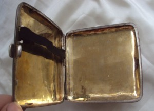 Портсигар японский, позолота, 94 грамма.