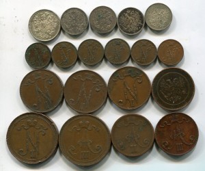 Рус-Фин монеты.Медь и серебро