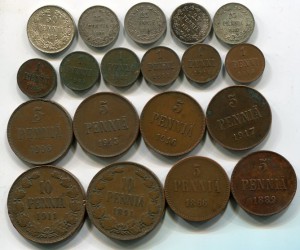 Рус-Фин монеты.Медь и серебро