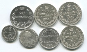 мелочь 19 века, 10 коп 1810 и тд
