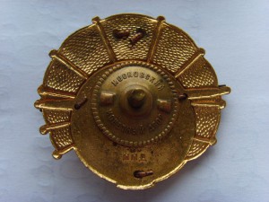 ЗНАК " ЗА НАЛЕТ 500000 КМ ГВФ" БРОНЗА, № 5609, В ОТЛ.СОСТ.