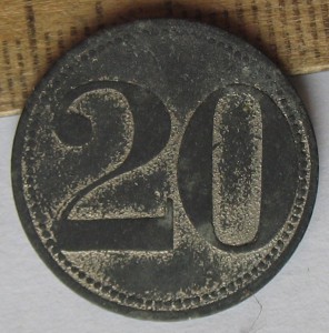 Жетон KONSUM –VEREIN NEWNOWITZ 20