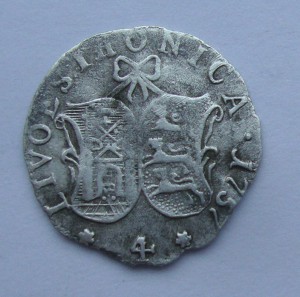 4 копейки 1757 (Ливонез)