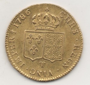 Двойной Луидор Золото 1786г