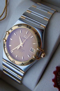 Omega Constellation Chronometer, механика, золото/сталь.