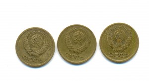 1 коп. 1964 г. 3 шт. (3124)
