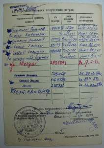 Две КЗ на Штурмана 401 Истребительного Авиационного Полка.