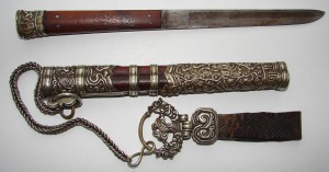 Бурято-монгольский нож и кресало в комплекте. Продажа