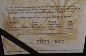 ОСТРОВА КУКА 25 ДОЛЛАРОВ 2011 10 ГР ЗОЛОТО  999