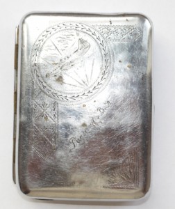 Портсигар День Победы Самолет Истребитель 1945 г