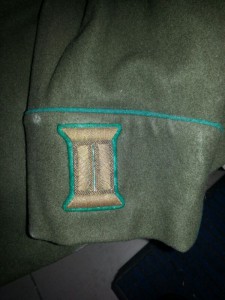 Парадный мундир младшего офицера пограничных войскНКВД 1945