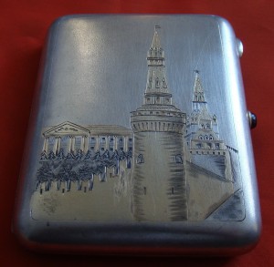 Портсигар "Кремль" (875*) Красавец в люксе!