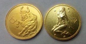 25 рублей - пара золотых монет