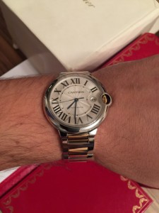 сталь-золото Cartier Ballon Bleu Large 42 mm W69009Z3