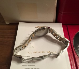 сталь-золото Cartier Ballon Bleu Large 42 mm W69009Z3