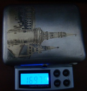 Портсигар "Кремль" (875*) Красавец в люксе!