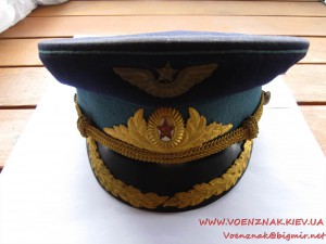 Фуражка лётная, Жуковка, высшего командного состава, 1956г.