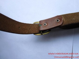 Ремень кожаный, лётный, с подвесами для кортика