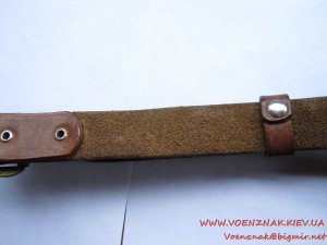 Ремень кожаный, лётный, с подвесами для кортика