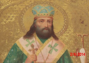 Икона Феодосий Черниговский, сусалка.