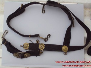 Ремень с подвязками для кортика с добрыми львами, ранний