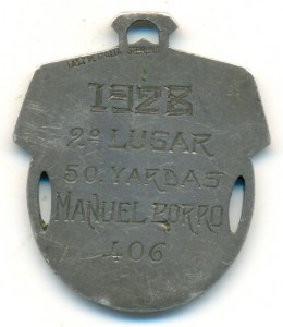 Призовой жетон кубинского чемпионата по стрельбе, 1928-й год