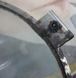 Круглая линза, стекло для 1-х телевизоров.