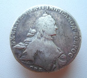 Рубль 1764 СПБ ТI ЯI