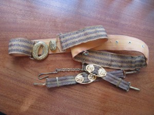 пояс с подвесами для кортика